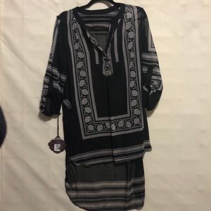 Knox rose sheer chiffon hi low tunic